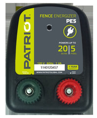 PE5 Fence Charger (AC 110V) Powers up to 5 miles, 20 acres.