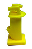 Wood Post Slant Nail 2" Insulator - black or yellow, 25 pack